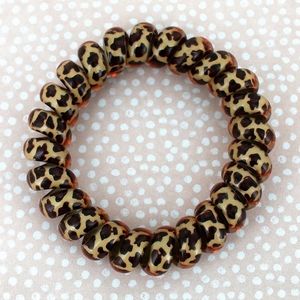 Leopard TeleCord Hair Ties